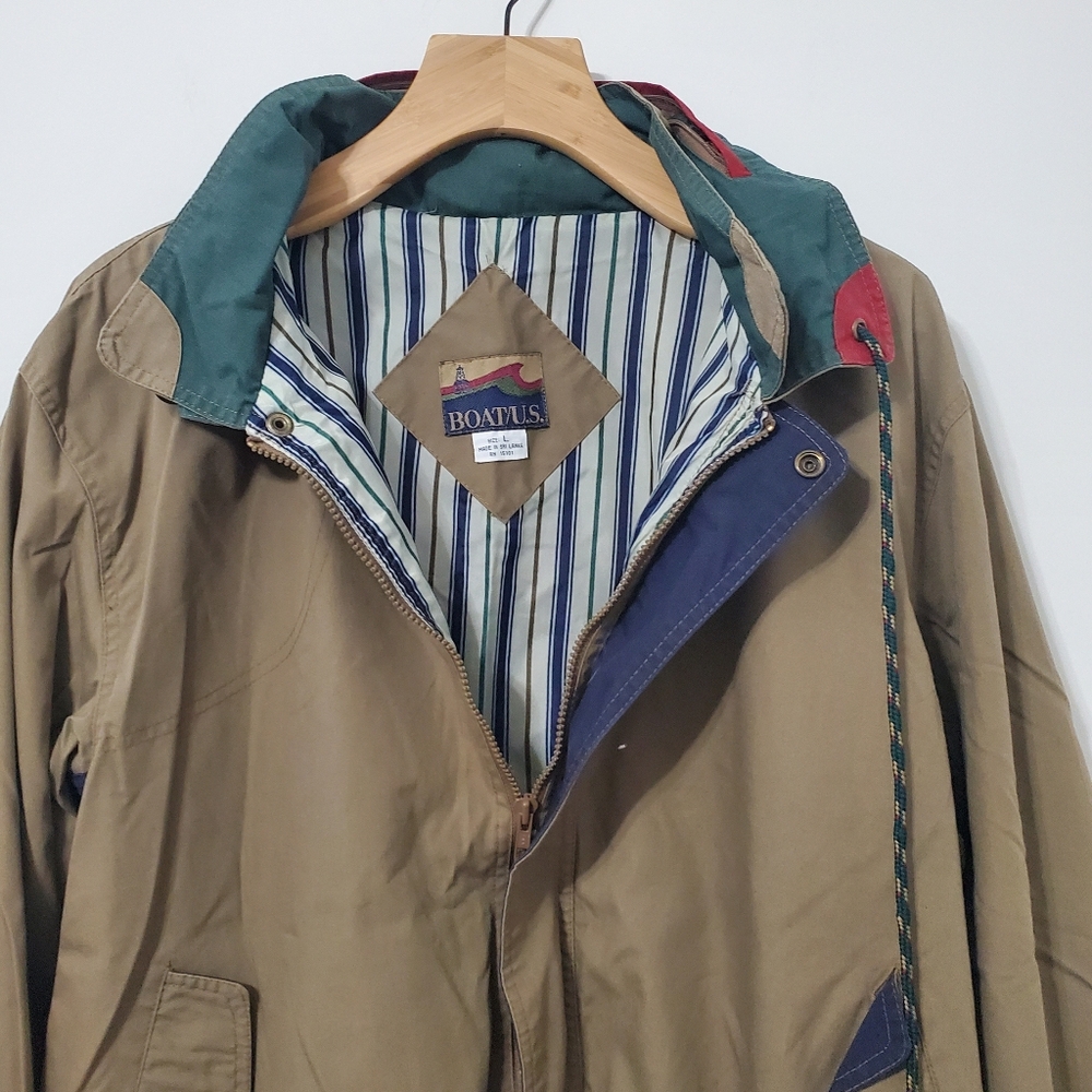 Vintage Boat U.S Bomber Jacket Mens Large - Picture 3 of 11